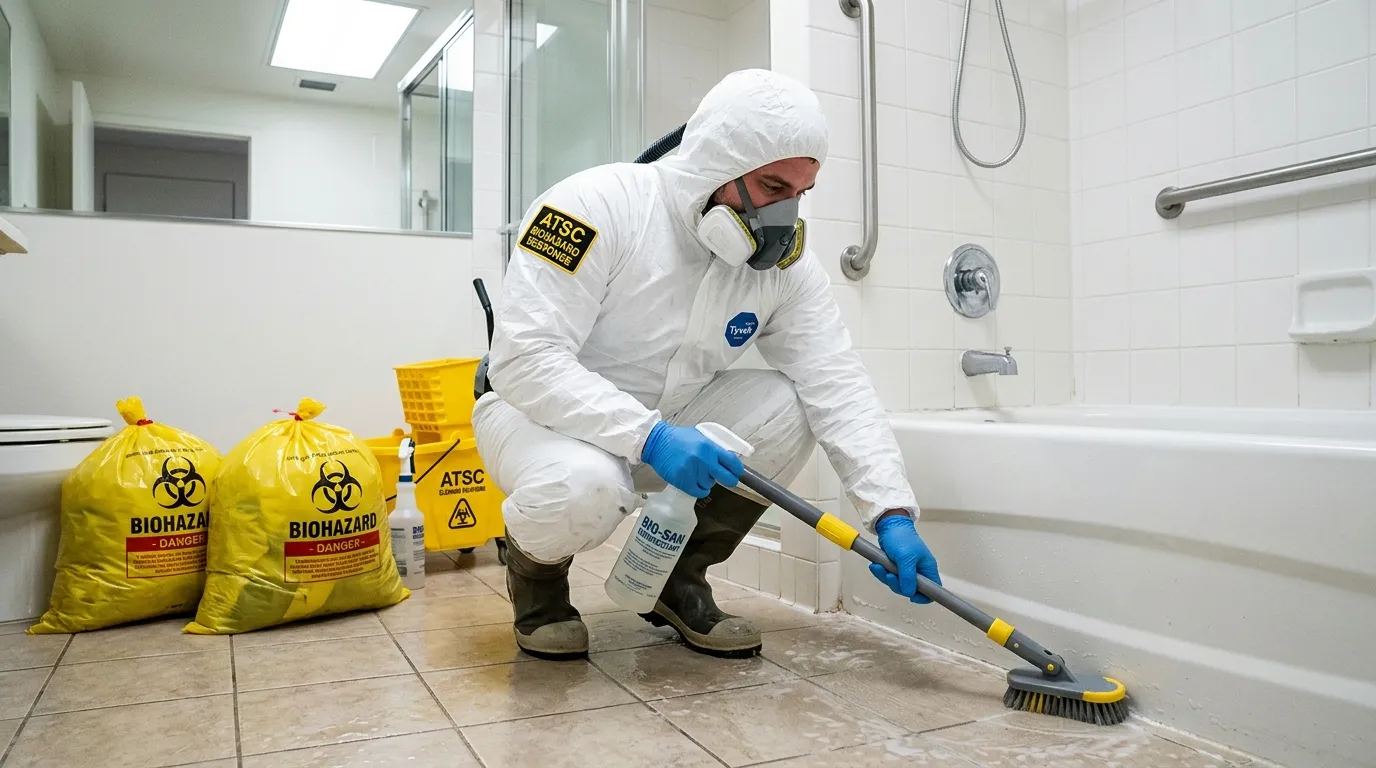 Decontamination equipment deployed for Blood Cleanup in Larkspur